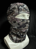 Gray camouflage pure hand-stitched diamond head cover